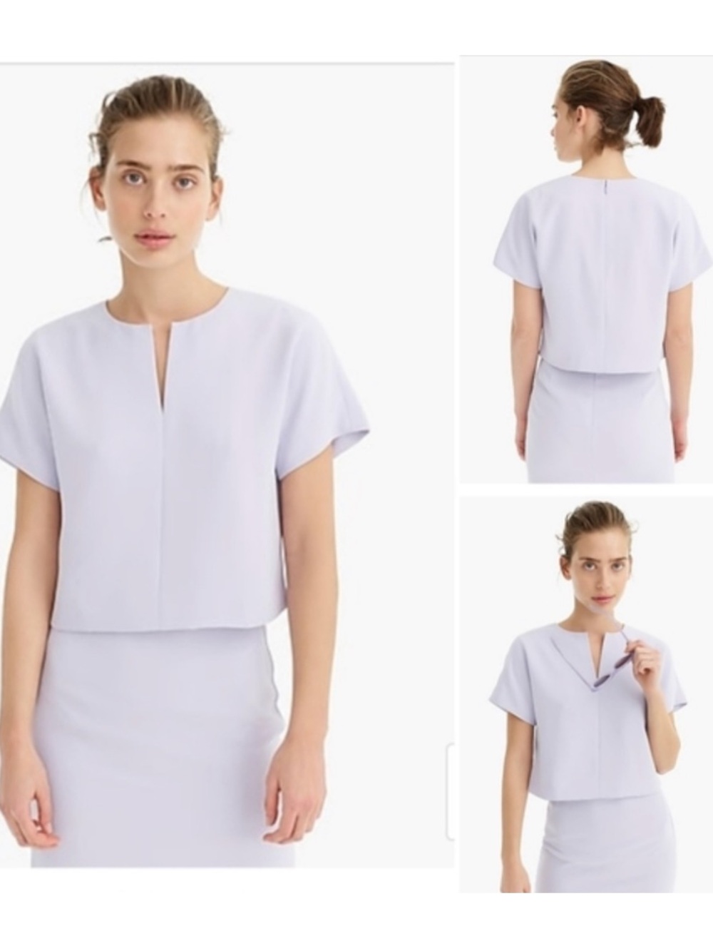 J. Crew 365 lavender suiting top